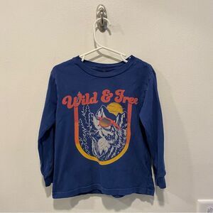 Tiny whales long sleeve graphic shirt boys size 2 wild and free